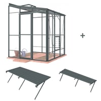 Lean-To 6ft5 x 6ft7 Anthracite *Ultimate Package*